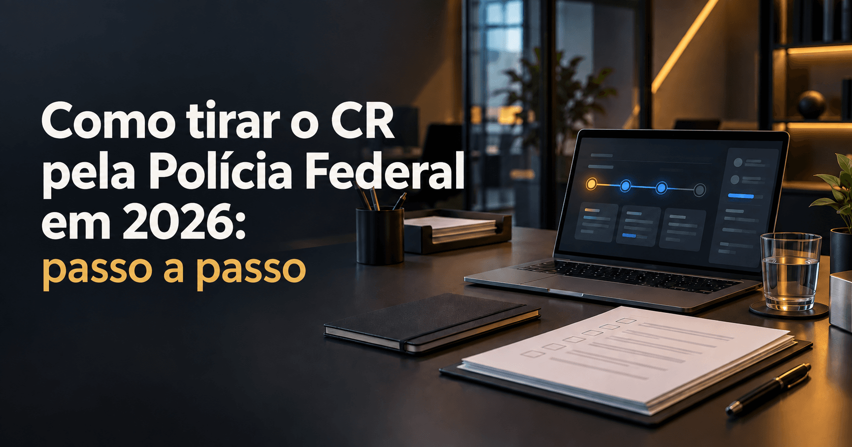 Organização de documentos para solicitar o CR pela Polícia Federal